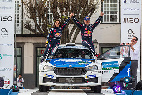 victoria skoda en el rally azores